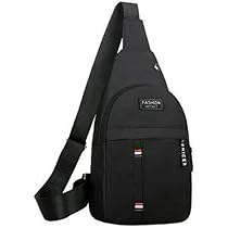 Shoulder Bag Mochila Transversal Bolsa Unisex Preto CBRN20607
